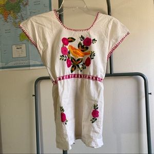 Oaxacan Embroidered linen shirt